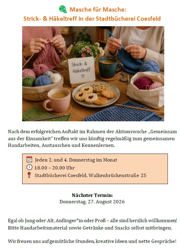 2026 08 27 ff Handzettel Strick und Haekeltreff